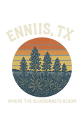Retro Sunset Bluebonnets Shirt