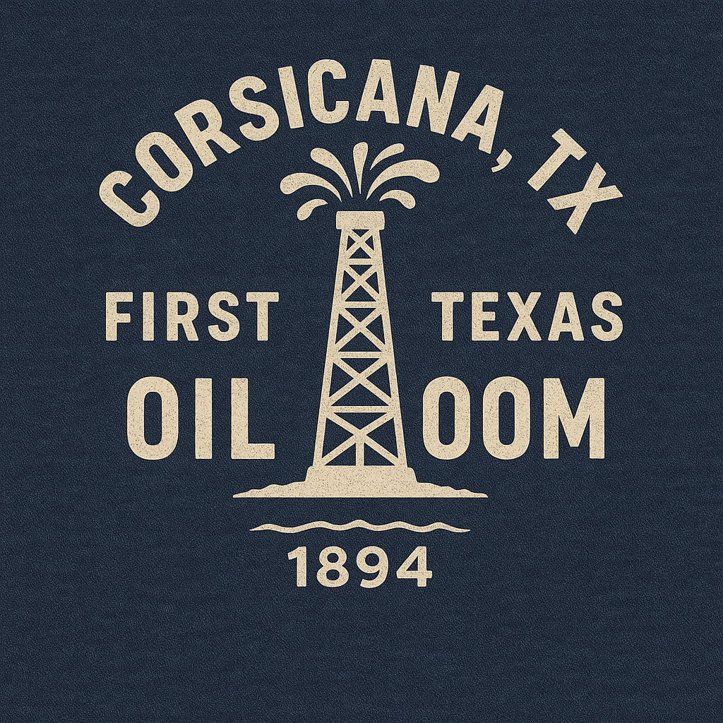 Corsicana TX - Oil Boom (1894) Shirt Design