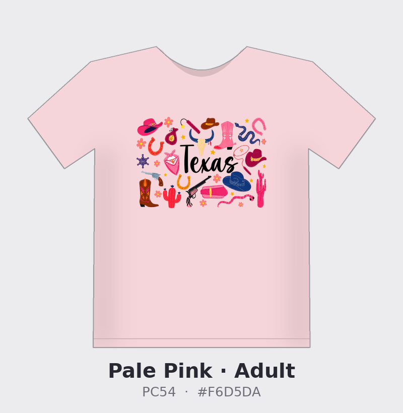 Pink Cowgirl Texas Tee (Adult)