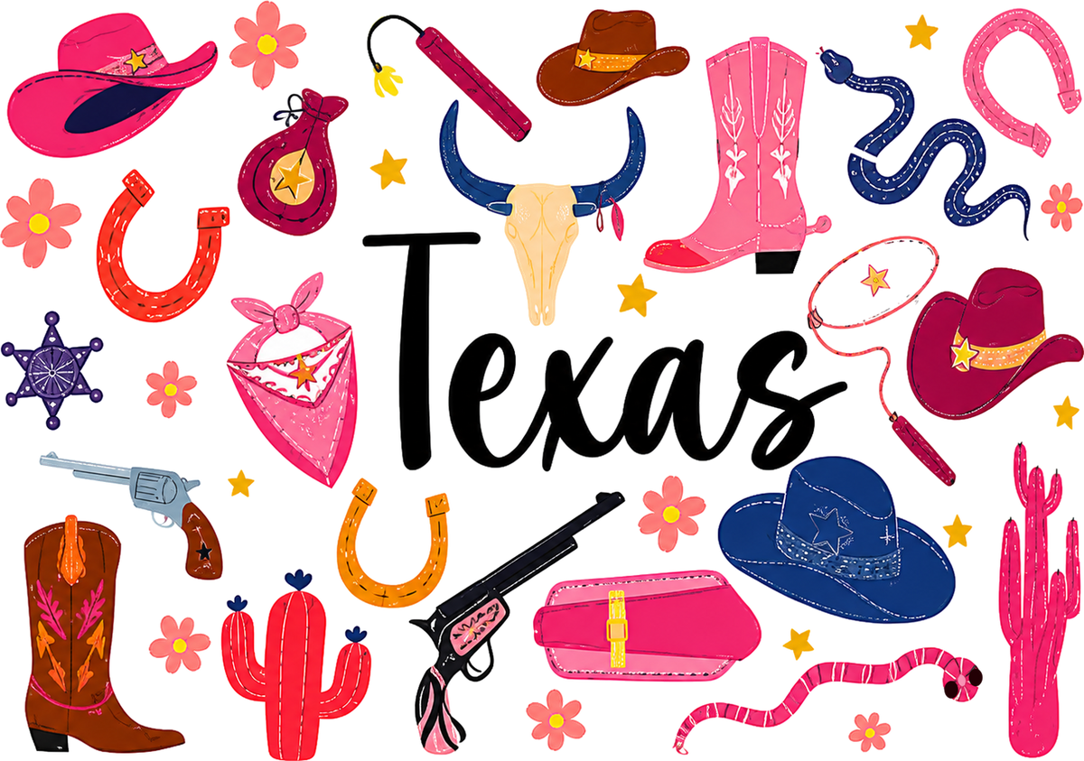 Pink Cowgirl Texas Tee (Youth)