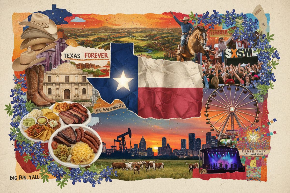 State of Texas and Festivals and All the state is known for 